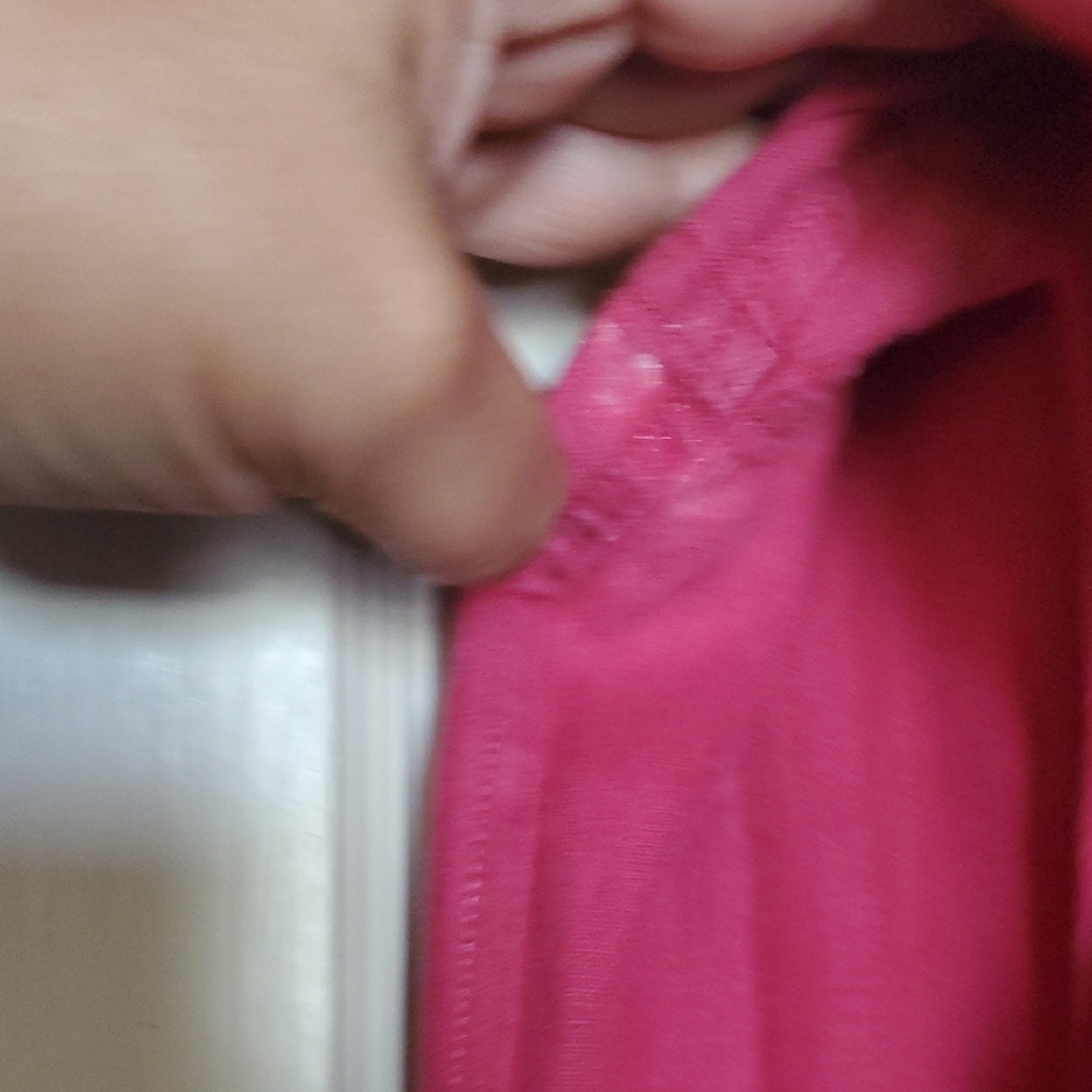 Talbots Dark Pink Button-Down Shirt - Picture 7 of 8